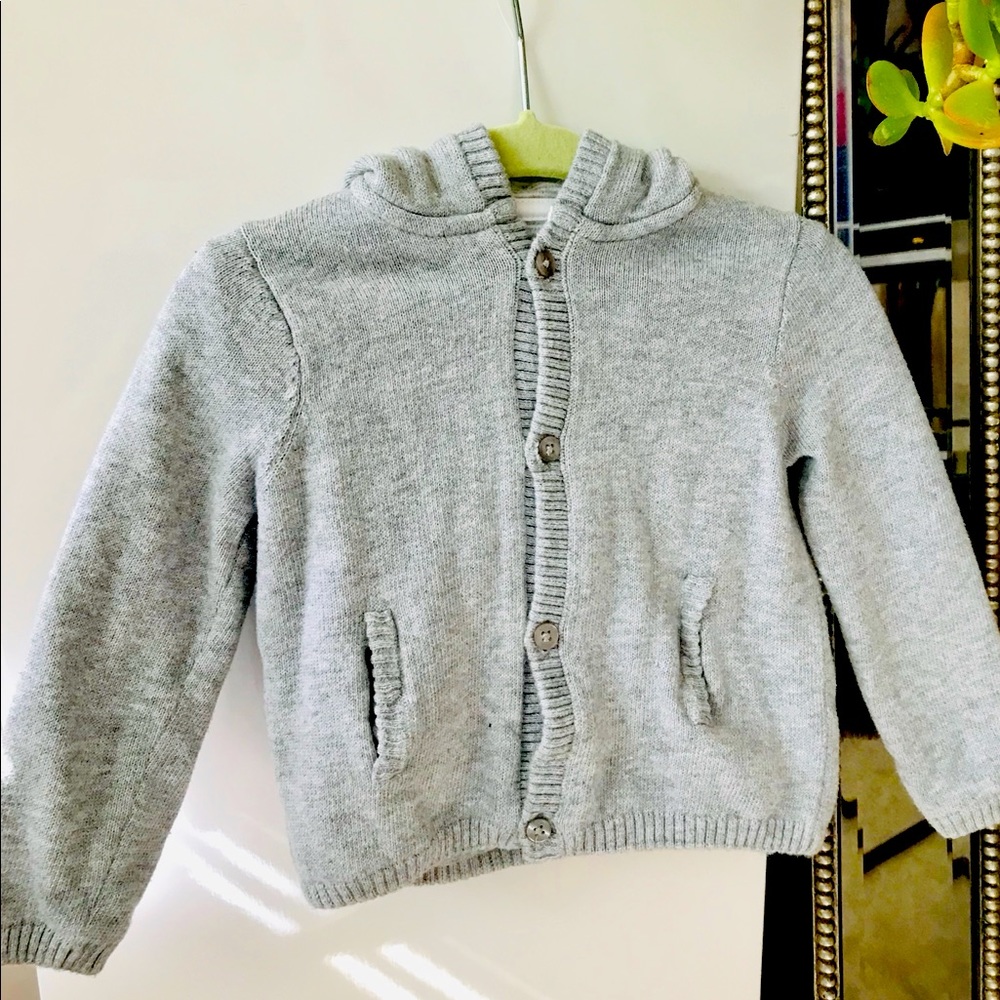 Vince Baby Cardigan with Hood 💯 Cotton size 6-9 M